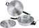 Multi Purpose 32-CM Mini Electric Oven, Bread Maker, Pizza Maker, Khameer Maker, Mini Khameer Hot Flat Arabic Lebanese Bread Maker, Silver