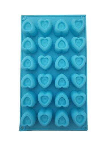 Silicone Heart Shape Cake Mold, Blue Love Silicone Mould