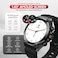 Swiss Military DOM6 Smartwatch 1.43" AMOLED, Bluetooth Calling, Wireless Charging, 7 Days Battery, IP67, iOS/Android Compatible, Silver Frame with Black Strap