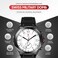 Swiss Military DOM6 Smartwatch 1.43" AMOLED, Bluetooth Calling, Wireless Charging, 7 Days Battery, IP67, iOS/Android Compatible, Silver Frame with Black Strap