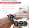 Swiss Military DOM6 Smartwatch 1.43" AMOLED, Bluetooth Calling, Wireless Charging, 7 Days Battery, IP67, iOS/Android Compatible, Silver Frame with Black Strap