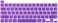 US Version English Language Silicone Keyboard Cover for Newest MacBook Pro 16" 2019 with Touch Bar Model A2141 &amp; MacBook Pro 13" 2020 with Touch Bar Model A2338 M1 M2 Chip/A2289/A2251, Purple