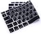 EU/UK Layout Arabic Language Silicone Keyboard Cover for MacBook Air 13&quot; 2020 M1 Chip Model A2179/A2337 With Touch ID, Dust/Spill Protection, Easy Install &amp; Washable Accessories Protector, Black
