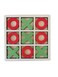 Wooden Tic Tac Toe Board Game &ndash; Classic Strategy Game for Kids and Adults with Elegant Red and Green XOXO Pieces