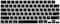 US Version Russian Keyboard Cover for MacBook Air 15/13.6&quot; 2022,2023 Model A2941/A2681, MacBook Pro 14&quot; 2023,2022, Model A2442, A2779 M1, MacBook Pro 16&quot; 2023,2022, Model A2485,A2780 M1, Black