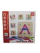 Educational Letter Building Puzzle Set, Wooden Board with Colourful Pieces, 36+ Months, Early Learning STEM Toy