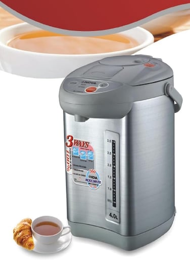 Electric Thermo Pot Water Dispenser - 750 Watts, Instant Hot Water, Energy Efficient, Auto Shut-Off, Stainless Steel" 4.0Litres