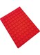 80-Cavity Square And Heart Shape Silicone Mold, Red Silicone Baking Mould