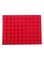 80-Cavity Square And Heart Shape Silicone Mold, Red Silicone Baking Mould