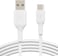 Belkin BoostCharge Braided USB C charger cable, USB-C to USB-A cable, USB type C charging cable for iPhone 16, 15, Samsung Galaxy S24, S23, Pixel, iPad, MacBook, Nintendo Switch and more - 2M, White