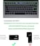 USA Version English Silicone Protective Keyboard Cover for Macbook Pro 13/15 Inch with Touch Bar Model A1706/A1707/A1989/A1990/A 2159, Release 2016/2017/2018/2019, White
