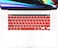 US Version English Language Silicone Keyboard Cover for Newest MacBook Pro 16" 2019 with Touch Bar Model A2141 &amp; MacBook Pro 13" 2020 with Touch Bar Model A2338 M1 M2 Chip/A2289/A2251, Red