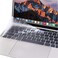 EU/UK Version Clear Skin Silicone Protective Keyboard Cover for Macbook Pro 13/15 Inch with Touch Bar Model A1706/A1707/A1989/A1990/A 2159, Release 2016/2017/2018/2019, Clear