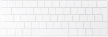 EU/UK Version Clear Skin Silicone Protective Keyboard Cover for Macbook Pro 13/15 Inch with Touch Bar Model A1706/A1707/A1989/A1990/A 2159, Release 2016/2017/2018/2019, Clear