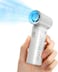 JISULIFE Portable Handheld Fan, Mini USB Rechargeable [18H Max Cooling Time], 5000mAh Small Battery Personal Makeup/Eyelash Fan, Pocket Fan with 5 Speeds for Women Men Travel Camping Outdoor Grey