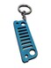 Stylish Wrangler Grill Keychain, Gift for Jeep Fans, Durable 3D Jeep Grill Key Ring, Adventure-Ready Accessory,Blue