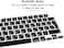 EU/UK Version Russian English Keyboard Cover for MacBook Air 15.3" M2 A2941/Air 13.6" M2 A2681, MacBook Pro 14.2"/16.2" 2023-2021 M3/M2/M1, A2918/A2992/A2779/A2442/A2991/A2780/A2485, Black