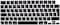 EU/UK Version Russian English Keyboard Cover for MacBook Air 15.3&quot; M2 A2941/Air 13.6&quot; M2 A2681, MacBook Pro 14.2&quot;/16.2&quot; 2023-2021 M3/M2/M1, A2918/A2992/A2779/A2442/A2991/A2780/A2485, Black