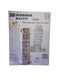 3D Wooden Puzzle DIY Kit, Leaning Tower of Pisa Model, Italy Landmark Educational Building Set