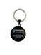 Jeep Logo Keychain – Black Metal Round Design with Iconic Grille Pattern and Polished Silver Key Ring – Rugged and Stylish Key Holder Accessory for Jeep Owners and Adventure Enthusiasts