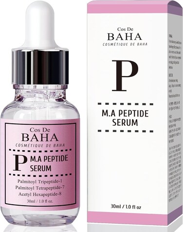 Cos De BAHA Organic Complex Peptide Face Serum, Instantly Ageless Jeunesse, Matrixyl 3000 Argireline With Hyaluronic, Reduces Wrinkles And Boosts Collagen, Reduces Wrinkles And Boosts Collagen 30ml