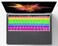 USA Version English Silicone Protective Keyboard Cover for Macbook Pro 13/15 Inch with Touch Bar Model A1706/A1707/A1989/A1990/A 2159, Release 2016/2017/2018/2019, Rainbow-02