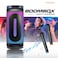 MAGIC STAR Boombox Portable Party Karaoke Speaker L-2811 with 2 Wireless Microphones, LED Lights, Digital Display, Bluetooth V5.3, 60W RMS