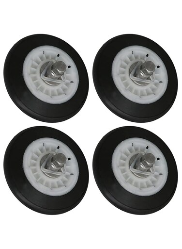 Walmine 4581EL2002C Dryer Drum Roller Assembly Replacement for LG, Replace AP5688895 4581EL2002A 4581EL2002B Pack of 4