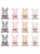 SYOSI 12 Pcs 4 Inch Mini Plush Stuffed Animal Bear Bunny Koala Jointed Furry Doll Toys for DIY Keychain Gifts Birthday Wedding Party Favors