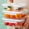 LocknLock Stackable Tempered Glass Rectangular Food Container 4-Piece Set Airtight Leakproof Tempered Glass with Locking Lid, Microwave, Freezer &amp; Dishwasher Safe, Stackable Glass Meal Prep Containers