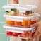 LocknLock Stackable Tempered Glass Square Food Container 4-Piece Set Airtight Leakproof Tempered Glass with Locking Lid, Microwave, Freezer &amp; Dishwasher Safe
