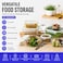 LocknLock Fresh Oven-Safe Glass Rectangular Food Container 5-Piece Set (1040ml) &ndash; Airtight Leakproof Lids, Microwave, Oven, Air Fryer and Freezer Safe