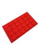 Silicone Love Heart Shaped Fondant Mold, Red Silicone Baking Mould