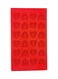 Silicone Love Heart Shaped Fondant Mold, Red Silicone Baking Mould