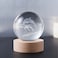 3D Crystal Ball Dolphin Lamp – LED Night Light Desk Decor


