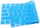 USA Version English Language Silicone Keyboard Cover Compatible for MacBook Air 13" 2020 M1 Chip Model A2179/A2337 With Touch ID, Dust/Spill Protection, Easy Install &amp; Washable Protector, Sky Blue