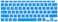 USA Version English Language Silicone Keyboard Cover Compatible for MacBook Air 13" 2020 M1 Chip Model A2179/A2337 With Touch ID, Dust/Spill Protection, Easy Install &amp; Washable Protector, Sky Blue
