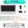 EU/UK Version French (AZERTY) English Keyboard Cover for MacBook Air 15.3" M2 A2941/Air 13.6" M2 A2681, MacBook Pro 14.2"/16.2" 2023-2021 M3/M2/M1, A2918/A2992/A2779/A2442/A2991/A2780/A2485, Black