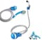 Indoor and Outdoor Camping Hygiene Solution Muslim Shattaf Portable Travel Bidet Hose Spray with Foldable Bucket -