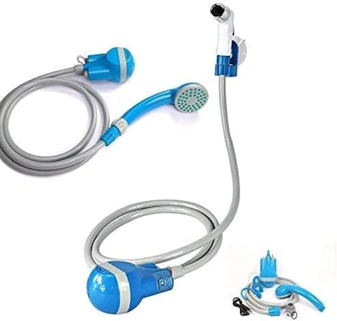 Indoor and Outdoor Camping Hygiene Solution Muslim Shattaf Portable Travel Bidet Hose Spray with Foldable Bucket -