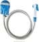 Indoor and Outdoor Camping Hygiene Solution Muslim Shattaf Portable Travel Bidet Hose Spray with Foldable Bucket -