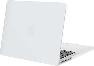 Hard Shell Case Cover Compatible with MacBook Pro 14-Inch Release 2024/2023/2022/2021 Model:- M3 A2918/A2992, M2 A2779, M1 A2442 Pro/ Max Chip with Touch ID, White