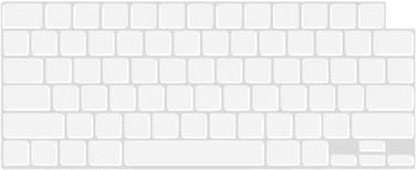 US Version Skin Keyboard Cover for MacBook Air 15/13.6" 2022,2023 Model A2941/A2681 &amp; MacBook Pro 14" 2023,2022, Model A2442, A2779 M1 &amp; MacBook Pro 16" 2023,2022, Model A2485,A2780 M1, Clear