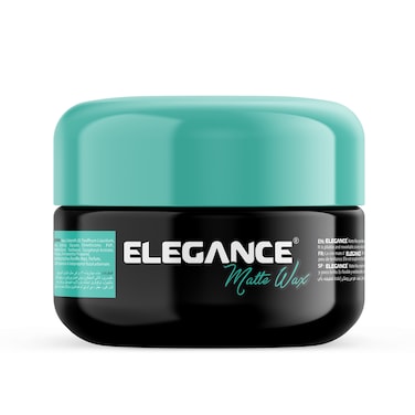 Elegance E-Series Matte Wax 100ml - Firm Hold, Matte Finish, Residue-Free, Easy Washout, Versatile for All Hair Types