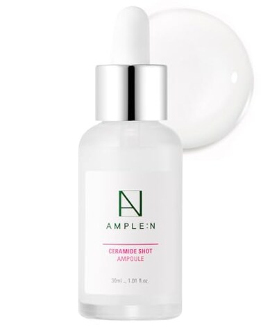Cor&eacute;ana Ample:N Ceramide Shot Serum - Anti Aging And Hydrating Serum With Ceramide For Deep Moisturization - For Dry &amp; Rough Skin To Reduces Wrinkles &amp; Repairs Skin, 1.01 Fl.Oz.