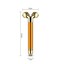 3D Massage Roller with Dual Heads, Vibrating Beauty Tool, Gold