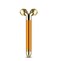 3D Massage Roller with Dual Heads, Vibrating Beauty Tool, Gold