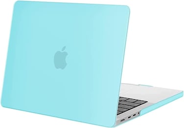 Hard Shell Case Cover Compatible with MacBook Pro 14-Inch Release 2024/2023/2022/2021 Model:- M3 A2918/A2992, M2 A2779, M1 A2442 Pro/ Max Chip with Touch ID, Turquoise