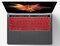 USA Version English Silicone Protective Keyboard Cover for Macbook Pro 13/15 Inch with Touch Bar Model A1706/A1707/A1989/A1990/A 2159, Release 2016/2017/2018/2019, Wine Red