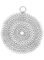 Stainless Steel Round Shaped Dish Washing Net Brush Silver